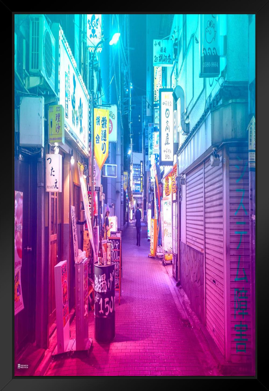 System Failure Japan Alley Photo Vaporwave Aesthetic Decor Retro Vintage  90s Y2K Room Decor Neon Pink Bedroom Decor Indie Vibey Aesthetic Teen  Bedroom Chill Cool Huge Large Giant Poster Art 36x54 