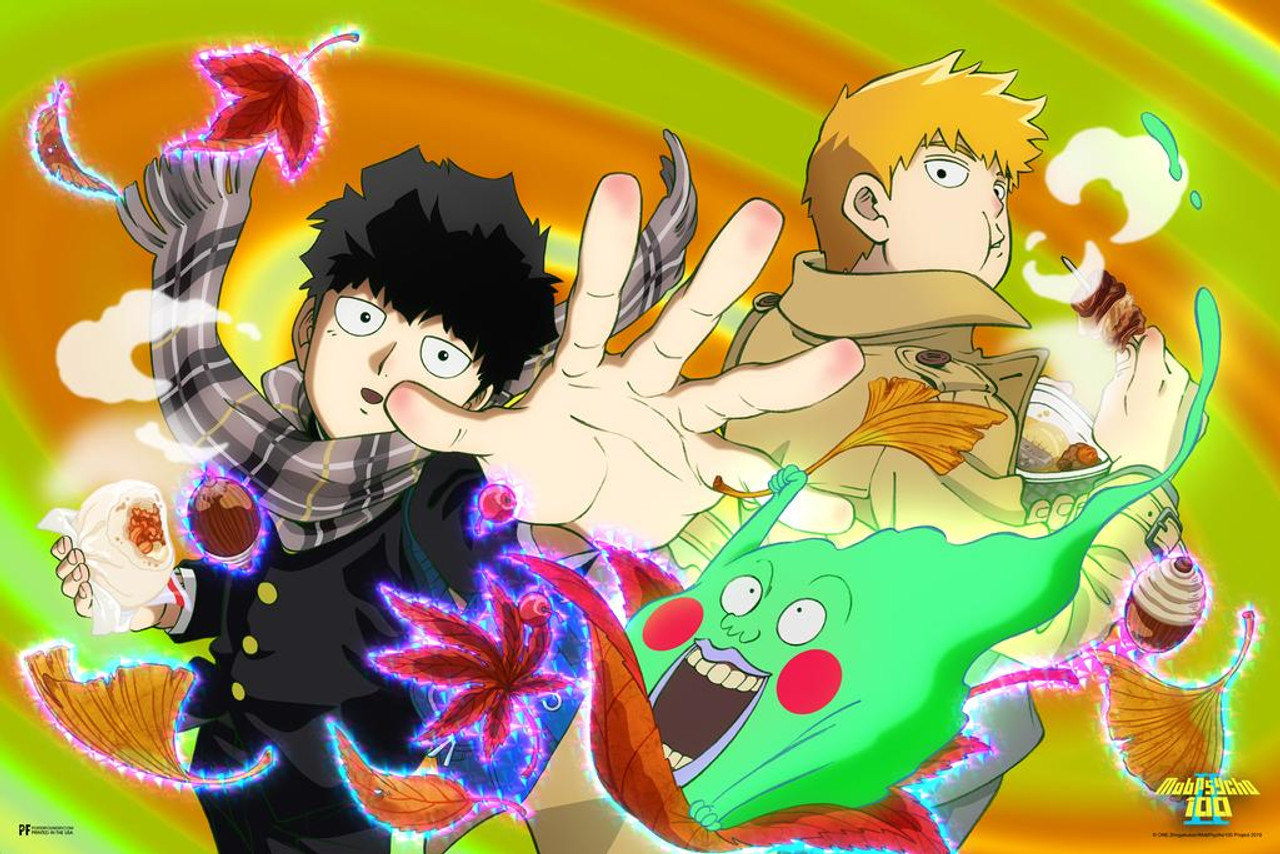 Mob Psycho 100 Poster Mob Reigen Dimple Autumn Funny Crunchyroll Japanese  Anime Merchandise Webtoon Manga Series Anime Streaming Poster Merch Anime  Bedroom Decor Thick Paper Sign Print Picture 8x12 - Poster Foundry