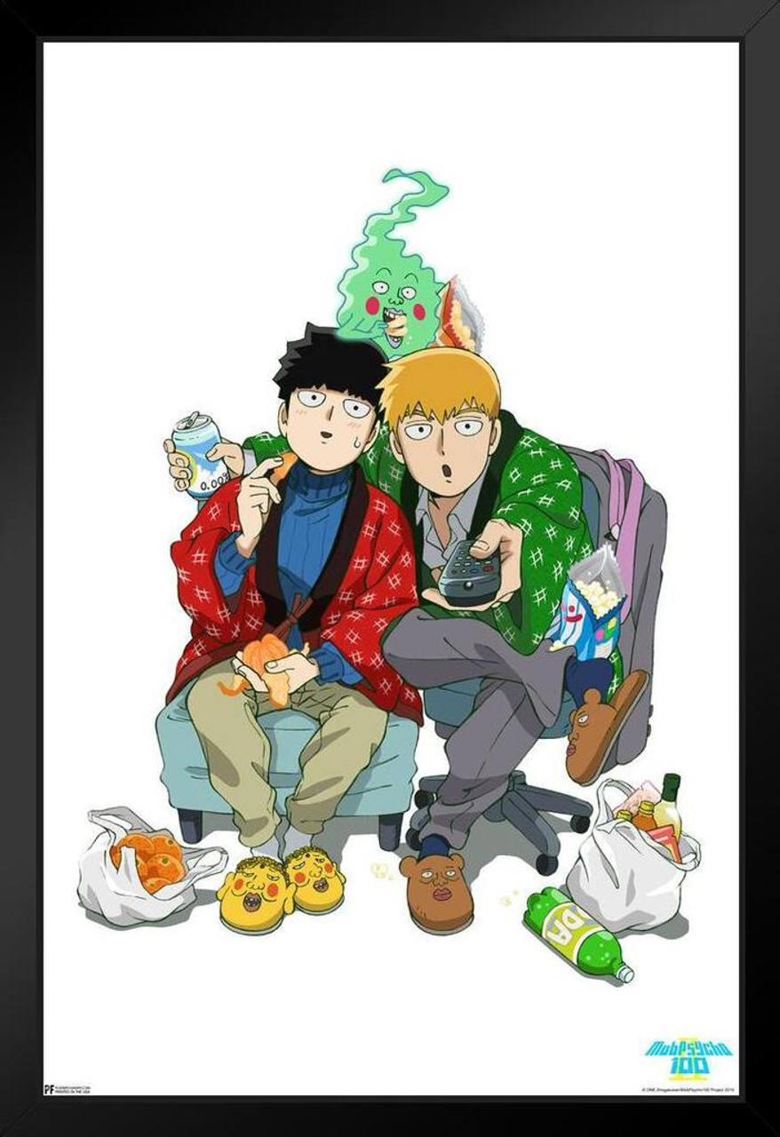 Mob Psycho 100 Poster Mob Reigen Dimple White Suit Crunchyroll Japanese  Anime Merchandise Webtoon Manga Series Anime Streaming Poster Merch Anime  Bedroom Decor Stand or Hang Wood Frame Display 9x13 - Poster Foundry