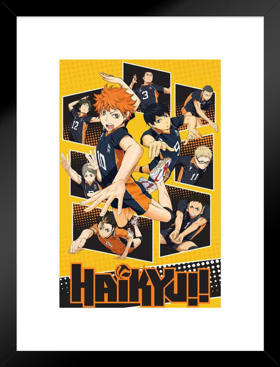 Haikyuu Poster Karasuno High School Volleyball Team Shoyo Anime Stuff  Haikyuu Manga Haikyu Anime Poster Crunchyroll Streaming Anime Merch  Animated