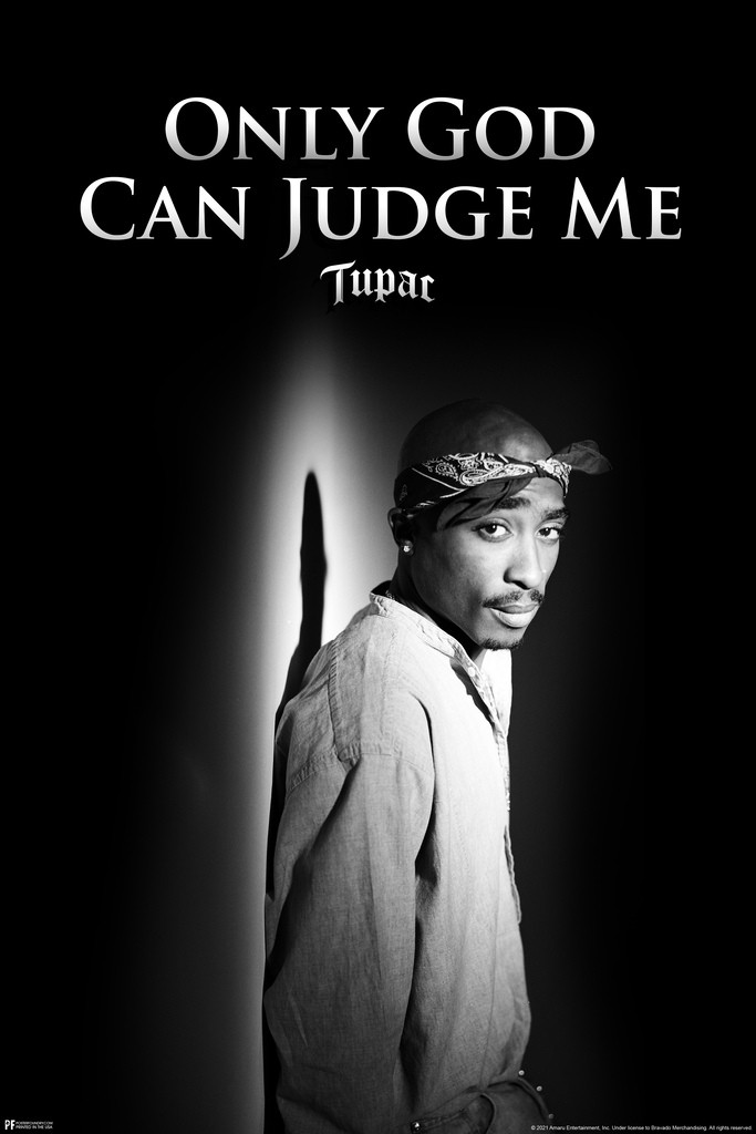 Tupac Posters 2Pac Poster Only God Can Judge Me 90s Hip Hop Rapper