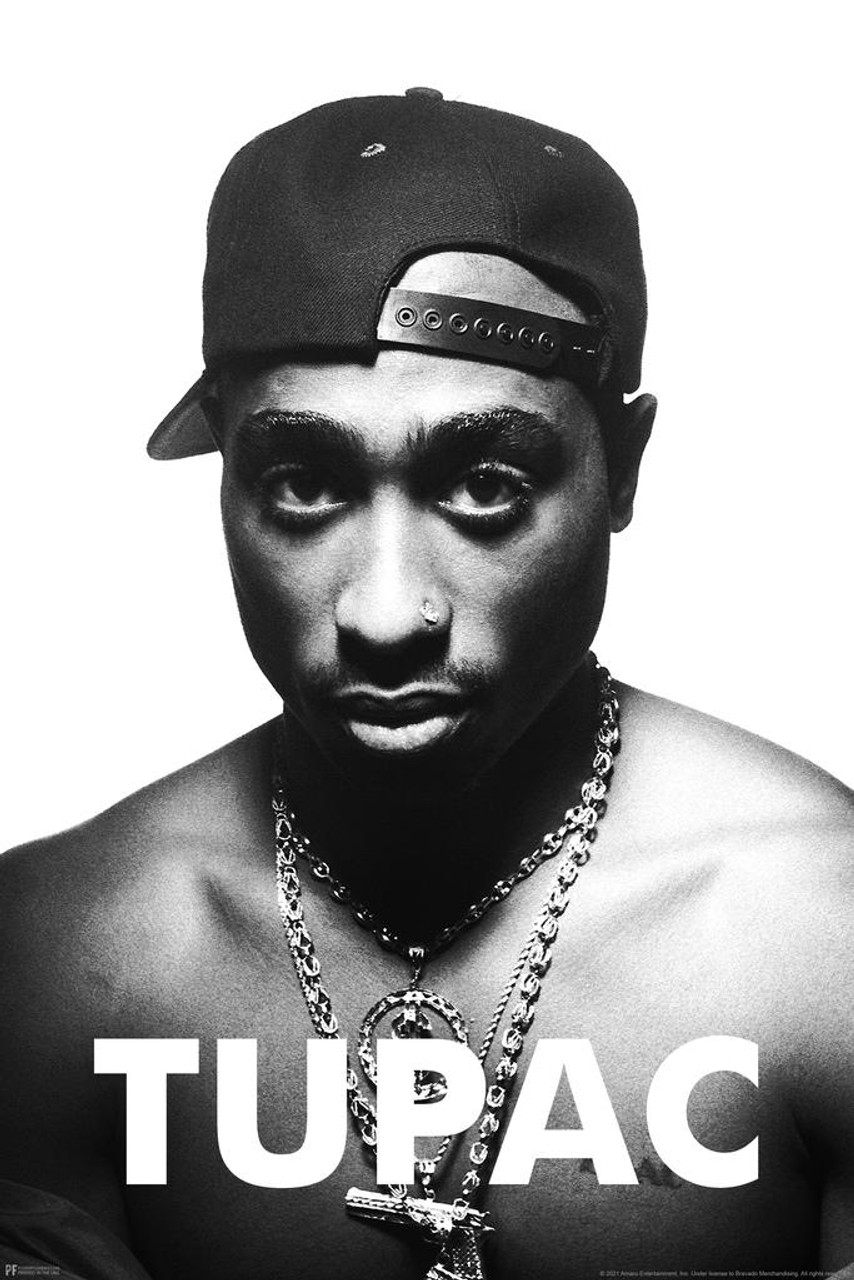 Tupac Posters 2Pac Poster Gold Chains Portrait 90s Hip Hop Rapper Posters  For Room Aesthetic Mid 90s 2Pac Memorabilia Rap Posters Music Merchandise 