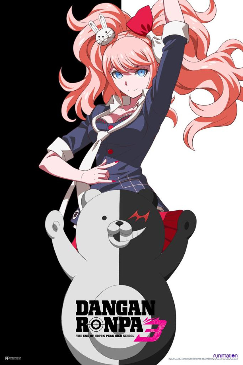 danganronpa mai monokuma video game gamer gaming danganronpa manga anime posters danganronpa merch dangan ronpa anime room decor merchandise school trilogy cool wall decor art print poster 24x36 poster foundry