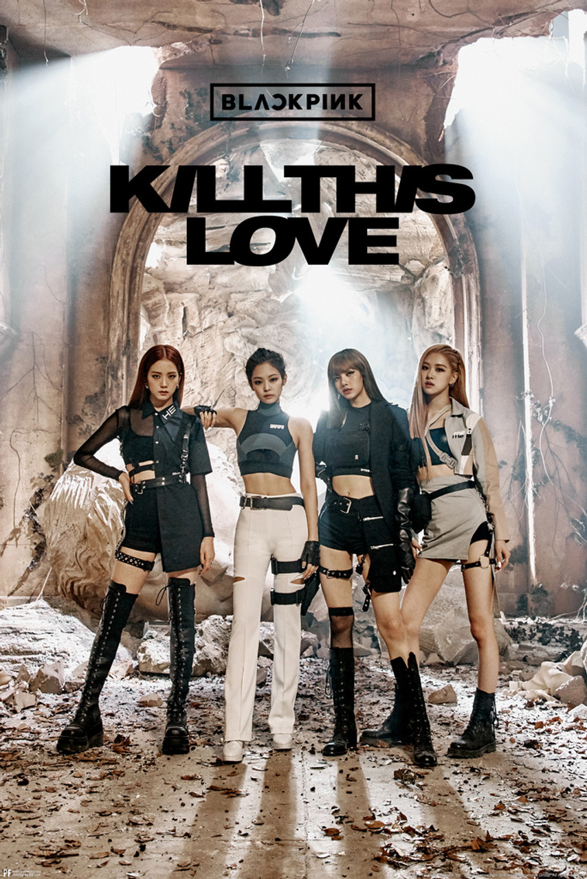Blackpink Poster Merchandise Kill This Love Title Photo Rose Lisa Jisoo  Jennie Kpop Merch Album Kpop Room Decor For Walls Official Birthday