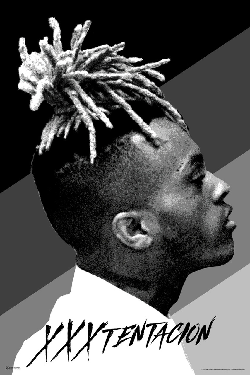 XXXtentacion Poster BW Stripes XXXtentacion Merch Bad Vibes