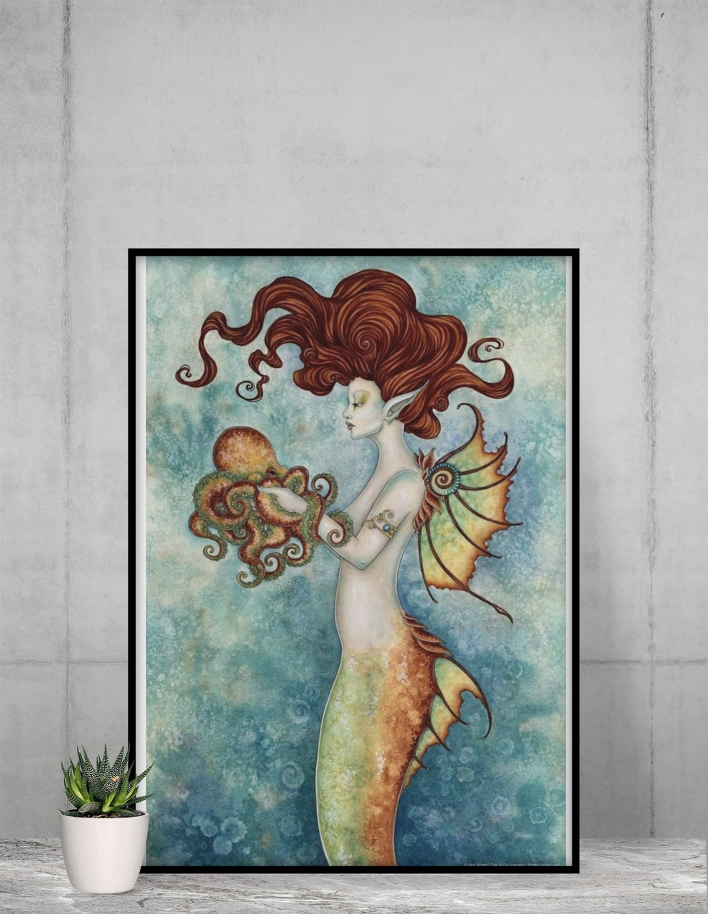 Fairy Mermaid Fairycore Grunge Room Decor Home and Office Wall