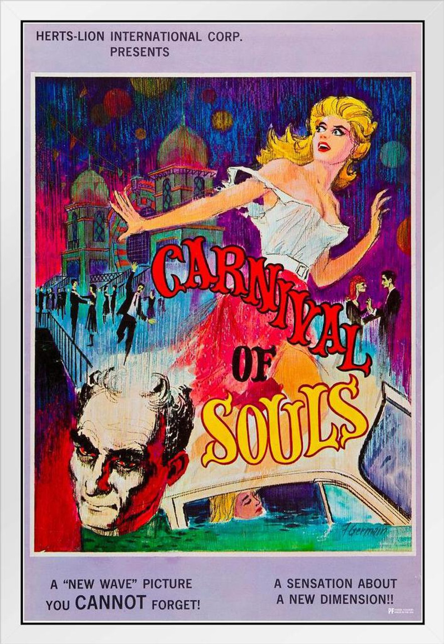 Carnival of Souls 1962 Retro Vintage Horror Movie Poster Horror