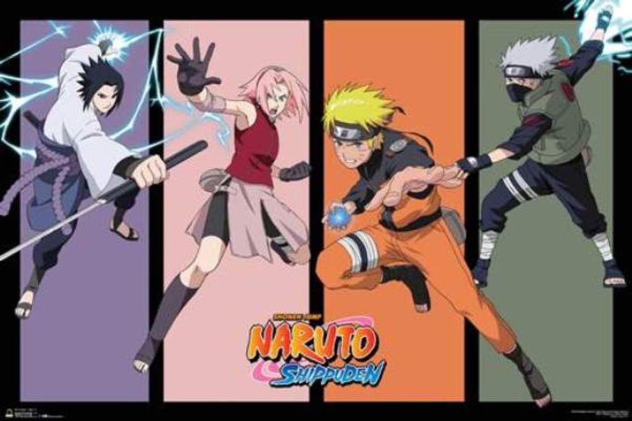Naruto Team 7 Anime Cool Wall Decor Art Print Poster 36x24 - Poster Foundry naruto-team-7-anime-cool-wall-decor-art-print-poster-36x24-poster-foundry