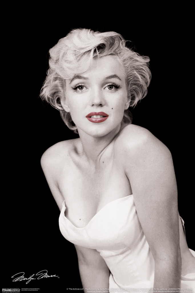 Marilyn Monroe Red Lips Hollywood Sex Symbol Actress Legend