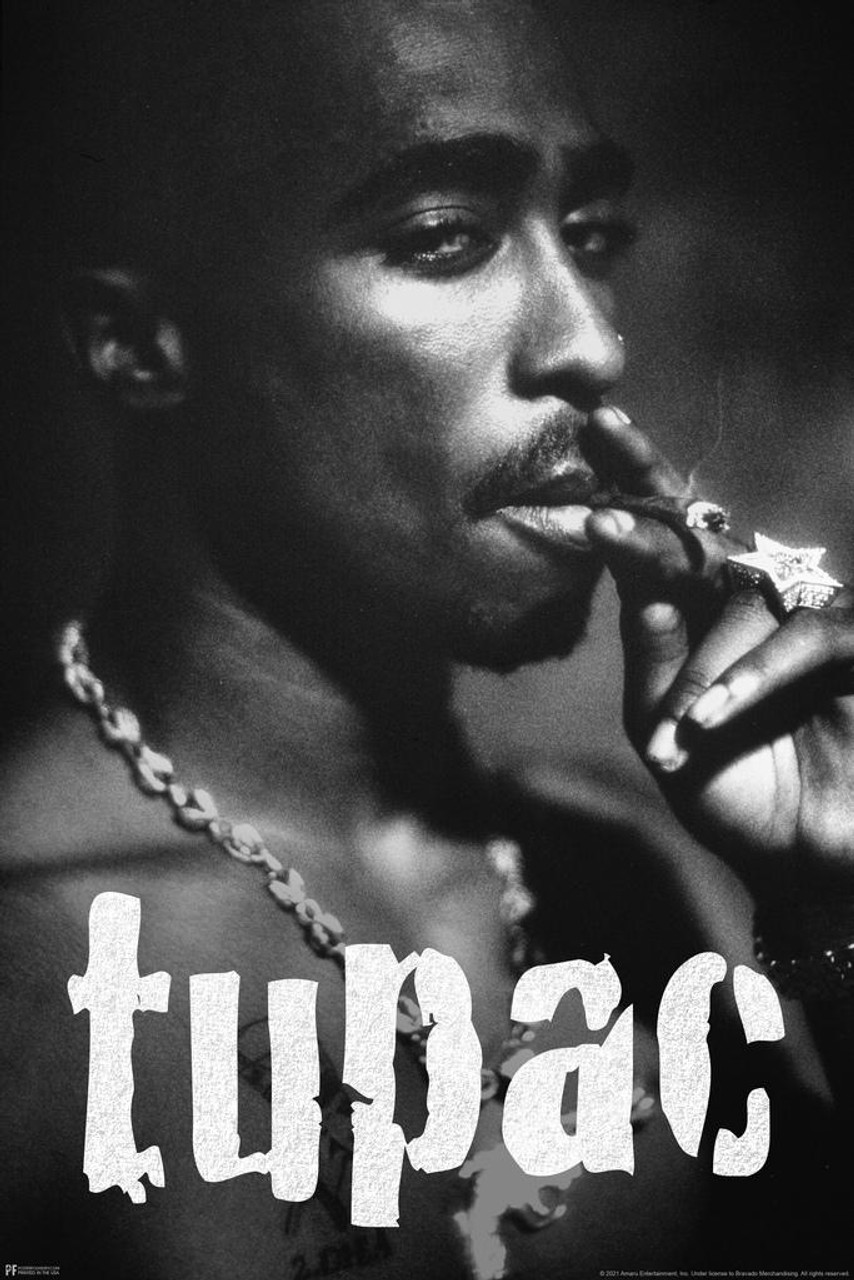 90s vintage poster「2 PAC」 Amazon.com: 2Pac Laminated Posters - Blue Bandana Portrait