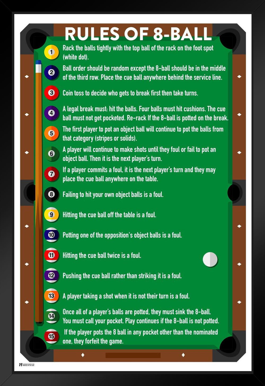 A.u.S. Onlineshop - 8-Ball Pool Billiard Tournament Rules, german language