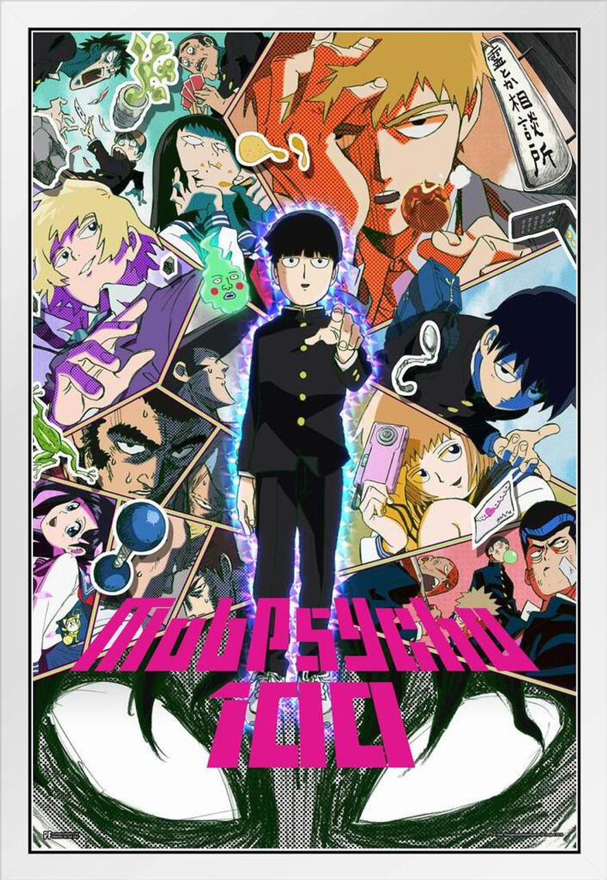  Mob Psycho 100 Poster Anime Season 2 Series 2 Crunchyroll  Japanese Anime Merchandise Manga Series Anime Streaming Poster Merch Anime  Bedroom Decor Cool Wall Decor Art Print Poster 24x36: Posters & Prints