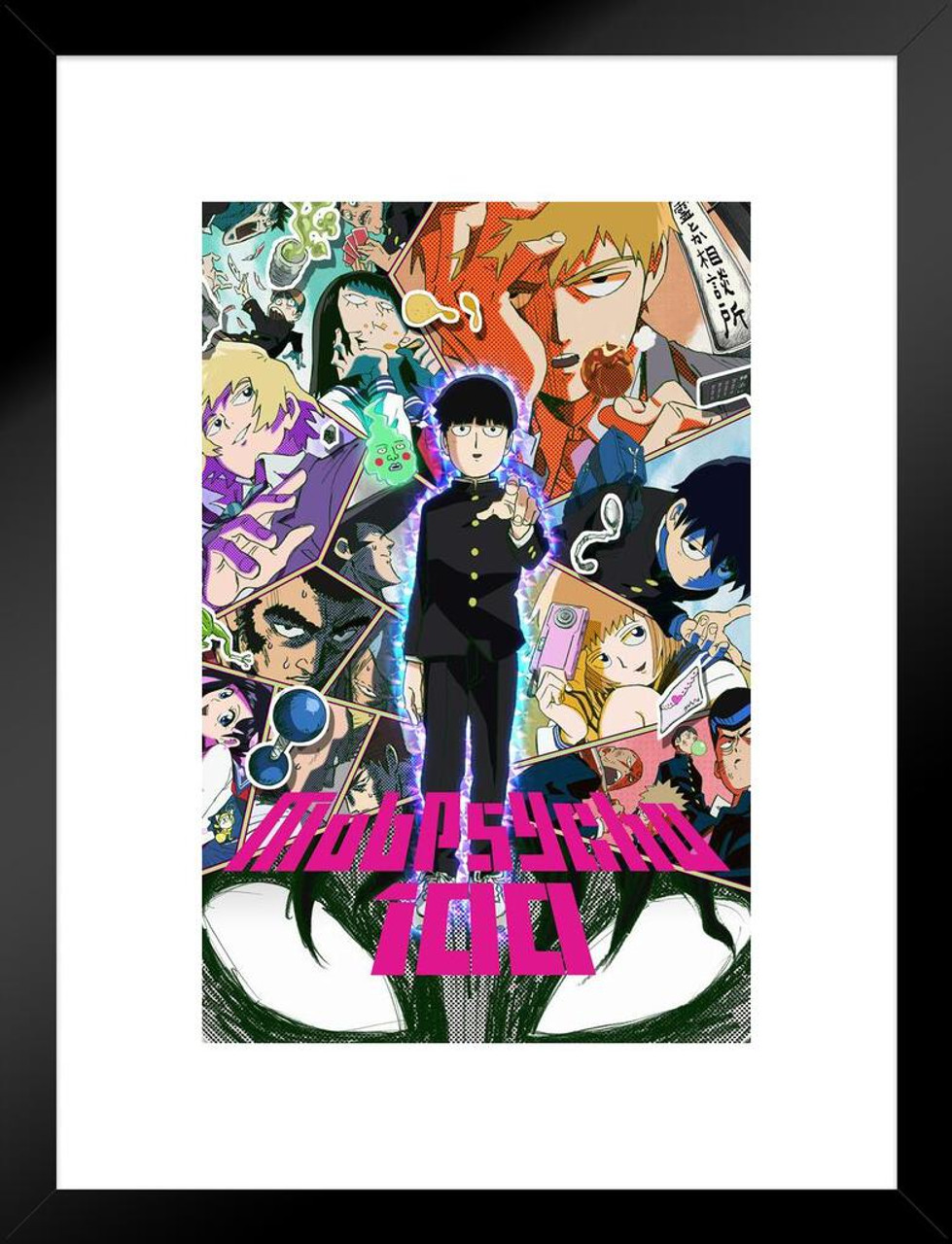  Mob Psycho 100 Poster Anime Series 1 Key Art Crunchyroll  Japanese Anime Merchandise Manga Series Anime Streaming Poster Merch Anime  Bedroom Decor Thick Paper Sign Print Picture 8x12: Posters & Prints