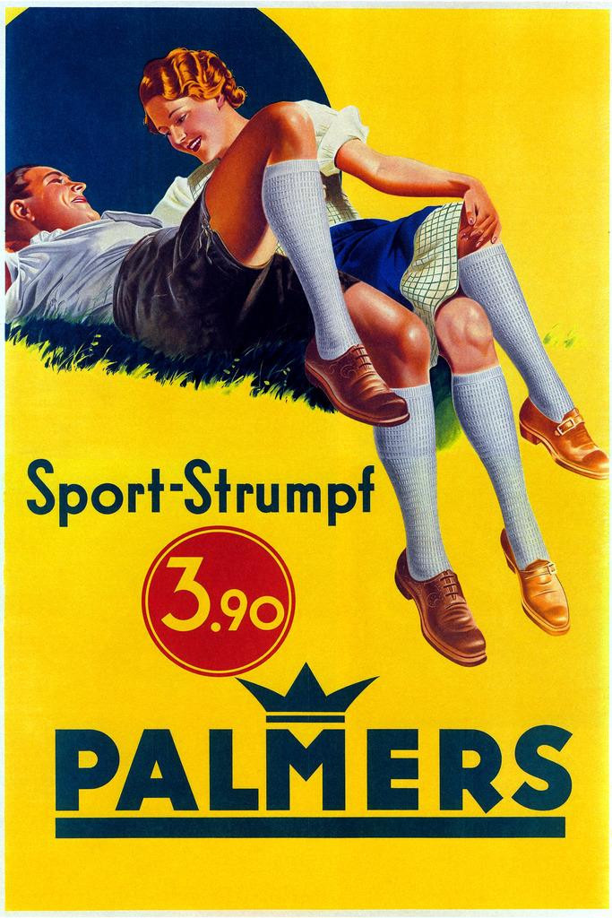 Palmers Sport Strumpf Stocking Underwear Vintage Illustration Art