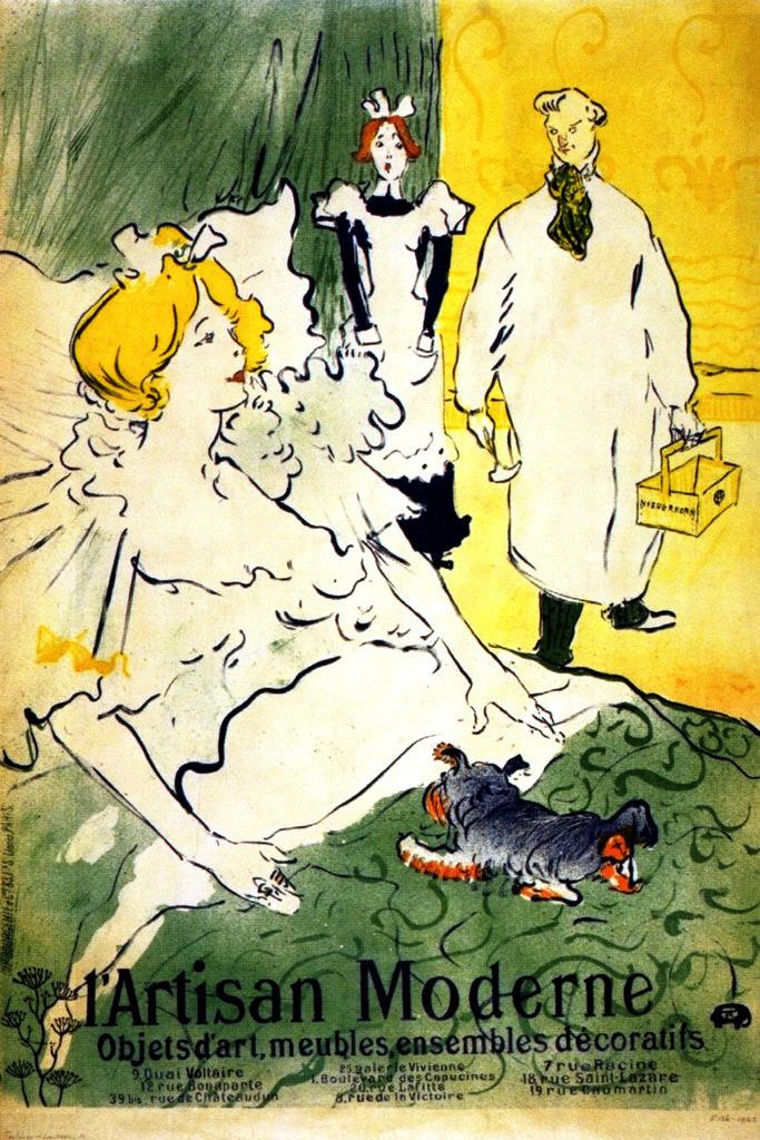 L Artisan Moderne Toulouse Lautrec Doctor Vintage Illustration Art