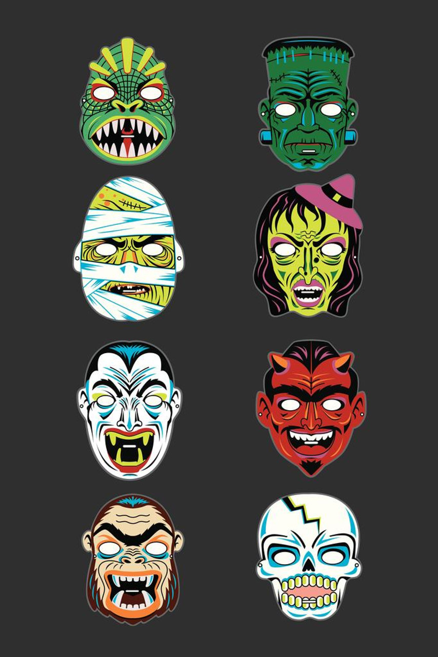 ビンテージ 40s ハロウィン　デビル 悪魔　Devil スカル　ホラー　レトロ Ghoulsville 3D Horror Decor Devil Wall Hanger Blow Mold