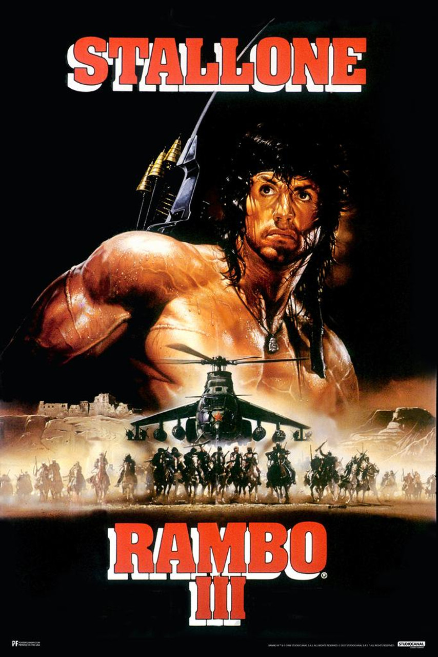 Rambo III 3 Italy Italian Release Retro Vintage 80s Movie Theater Decor ...
