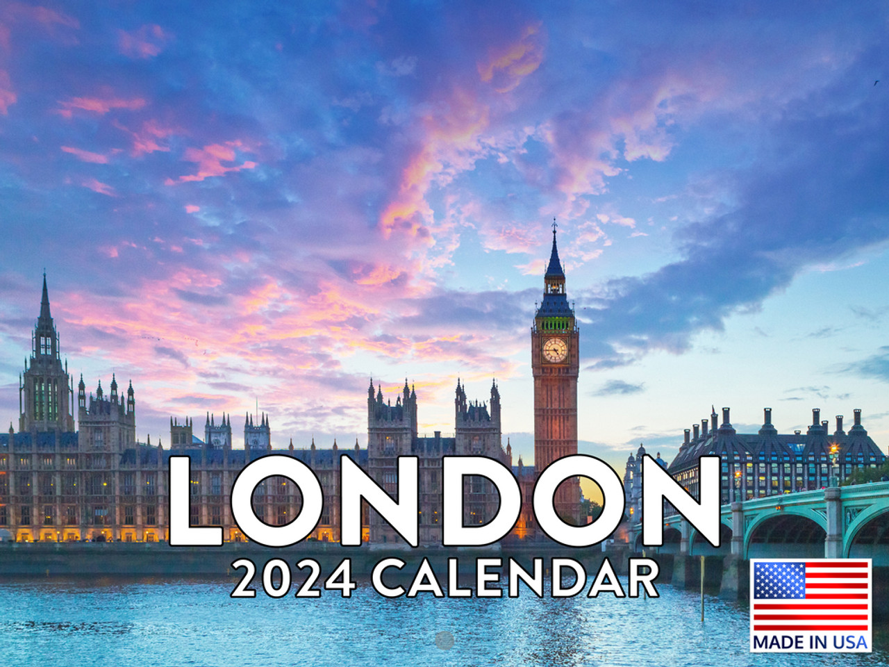 London Calendar 2024 Wall Calander Monthly - Poster Foundry