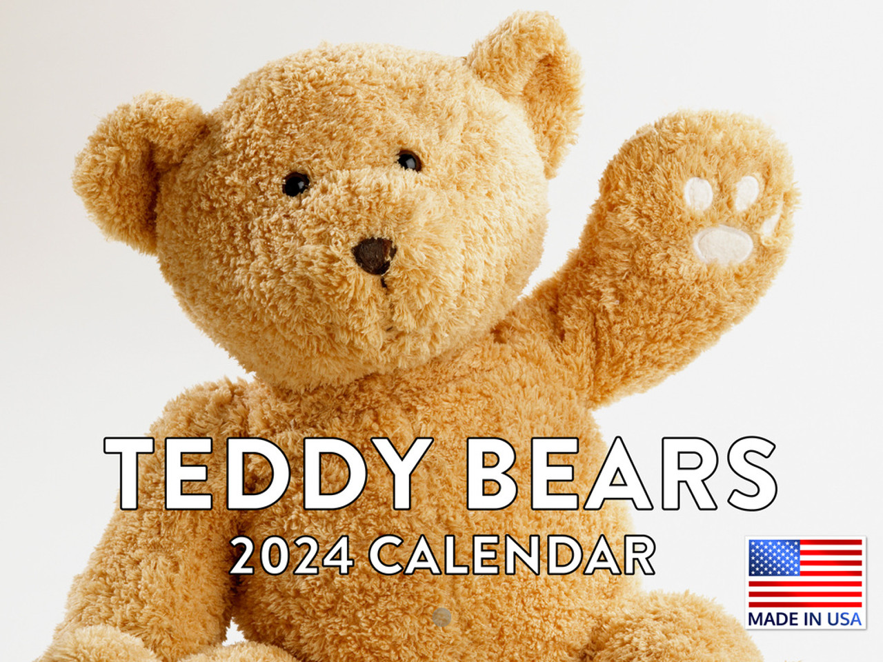 Teddy Bear Calendar 2024 Monthly Wall 12 Month Poster Foundry