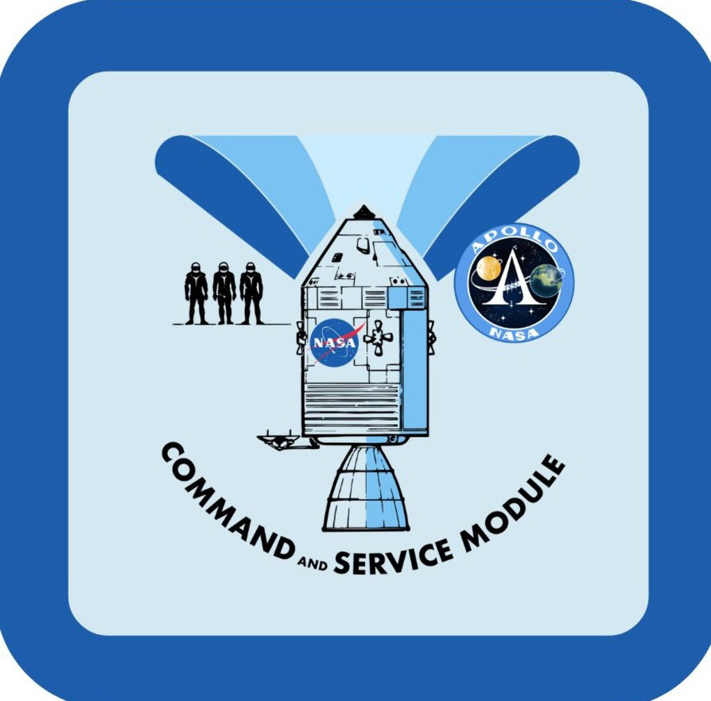 Nasa Command Pod NASA Apollo Command And Service Module Retro Premium Drink Coaster ...