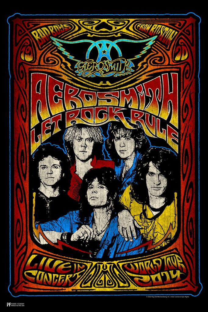Aerosmith Music Band Concert Poster Cool Wall Art Print Poster