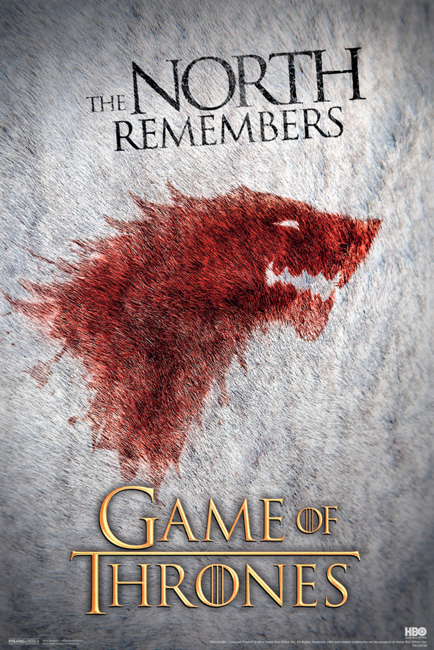 Game of Thrones The North Remembers House Stark Season 8 Poster 12x18 