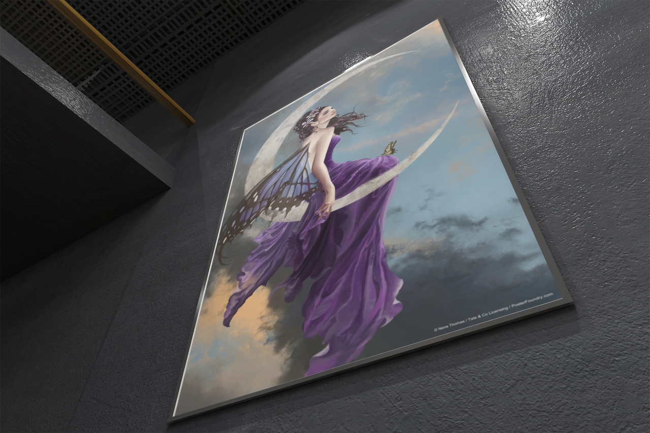 Purple Fairy Wall Art Poster Fairycore Grunge Room Decor Home