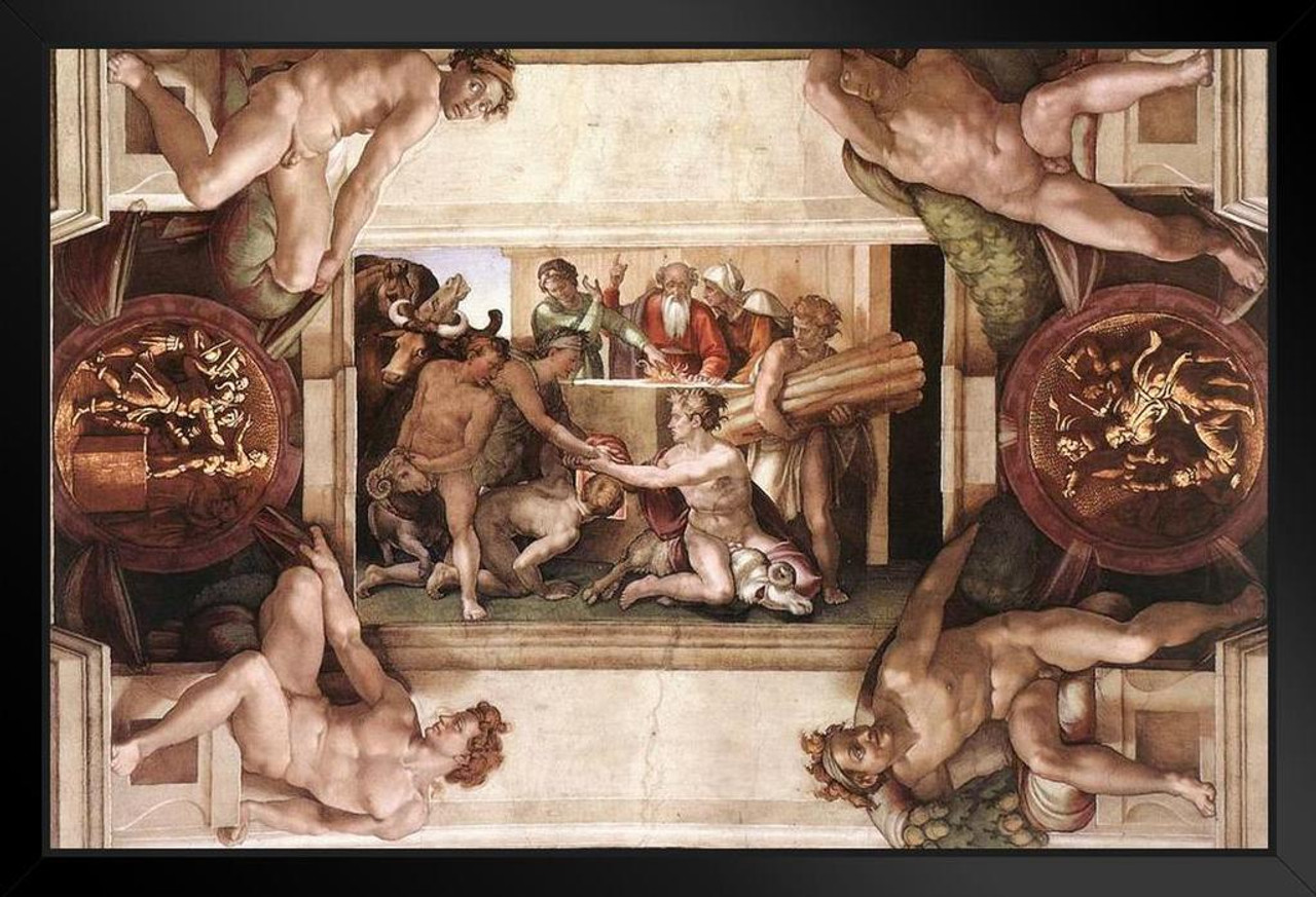 Michelangelo The Creation Adam Fresco Sistine Chapel Ceiling