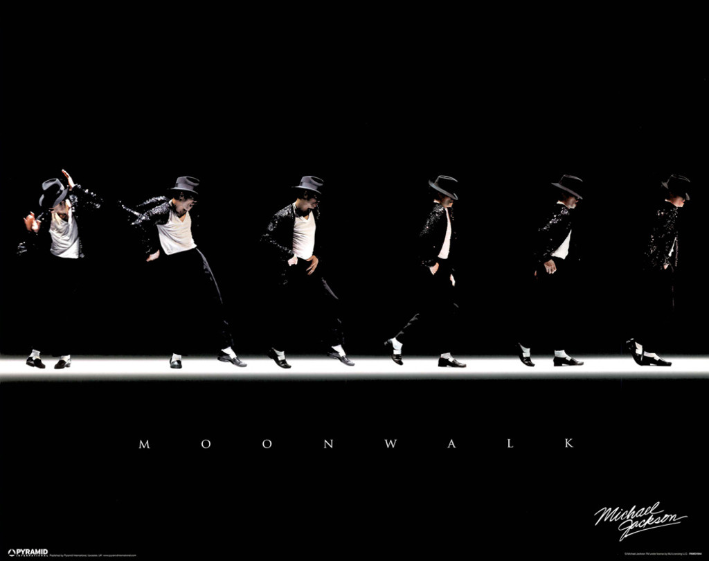 Michael Jackson Moonwalk King Of Pop Signature Dance Music Poster