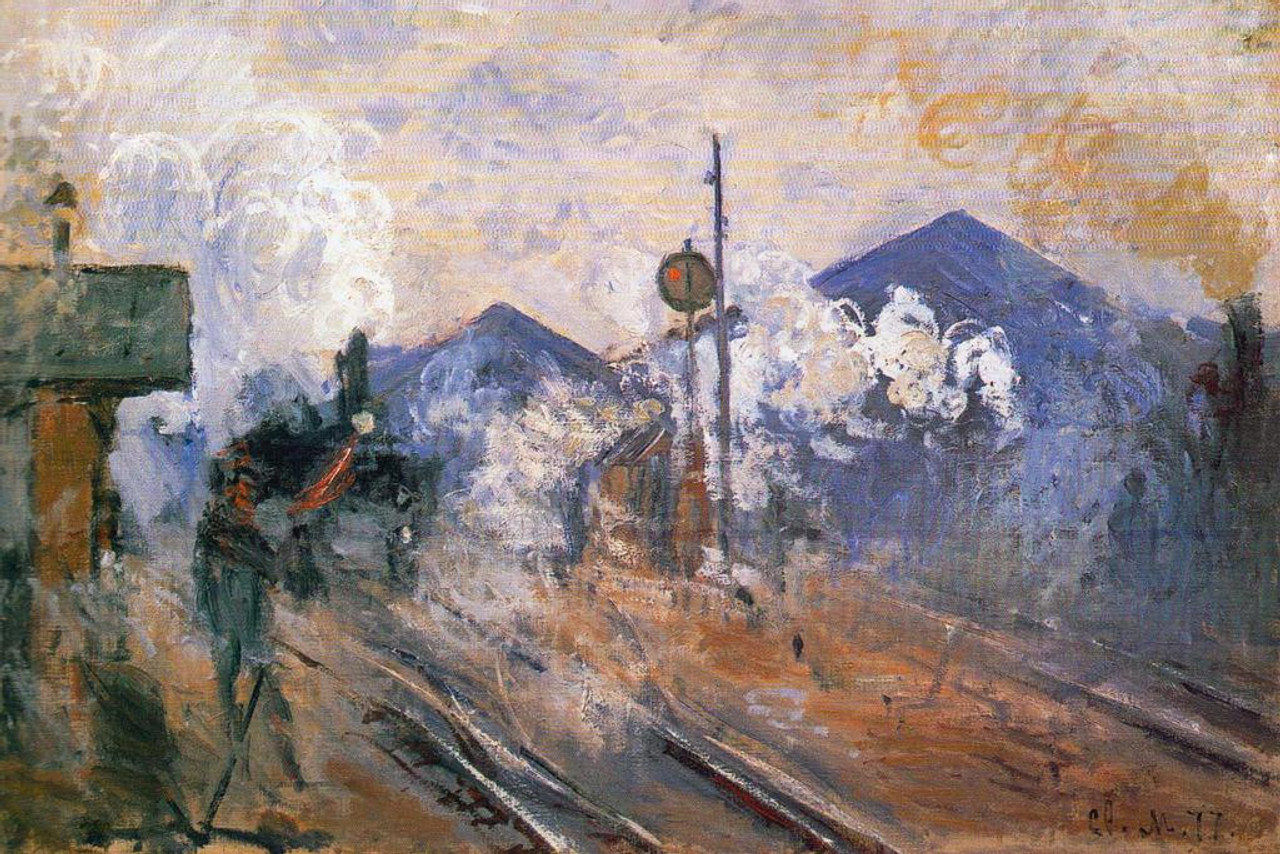 Pôster CLAUDE MONET - A rua de gare. Lazare 1877
