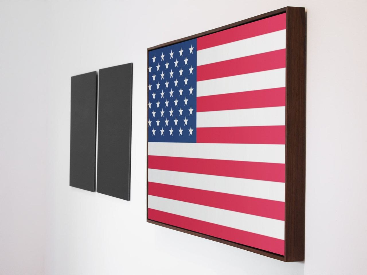 US American Flag Poster Print United States State American Flag Classy Cool  Aesthetic Modern Wall Decor Art Graphic Print Canvas Picture Photograph  Home Room Cool Wall Decor Art Print Poster 18x12 -