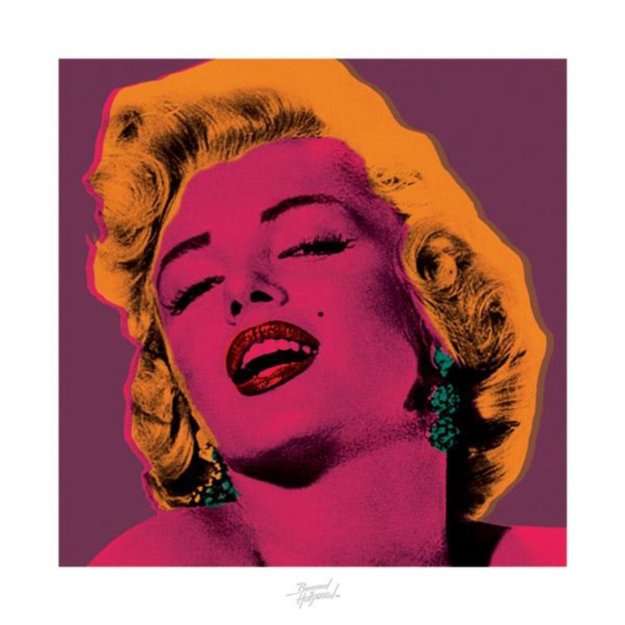 Bernard of Hollywood Marilyn Monroe Pop Art Cool Wall Decor Art Print Poster  15.75x15.75 - Poster Foundry