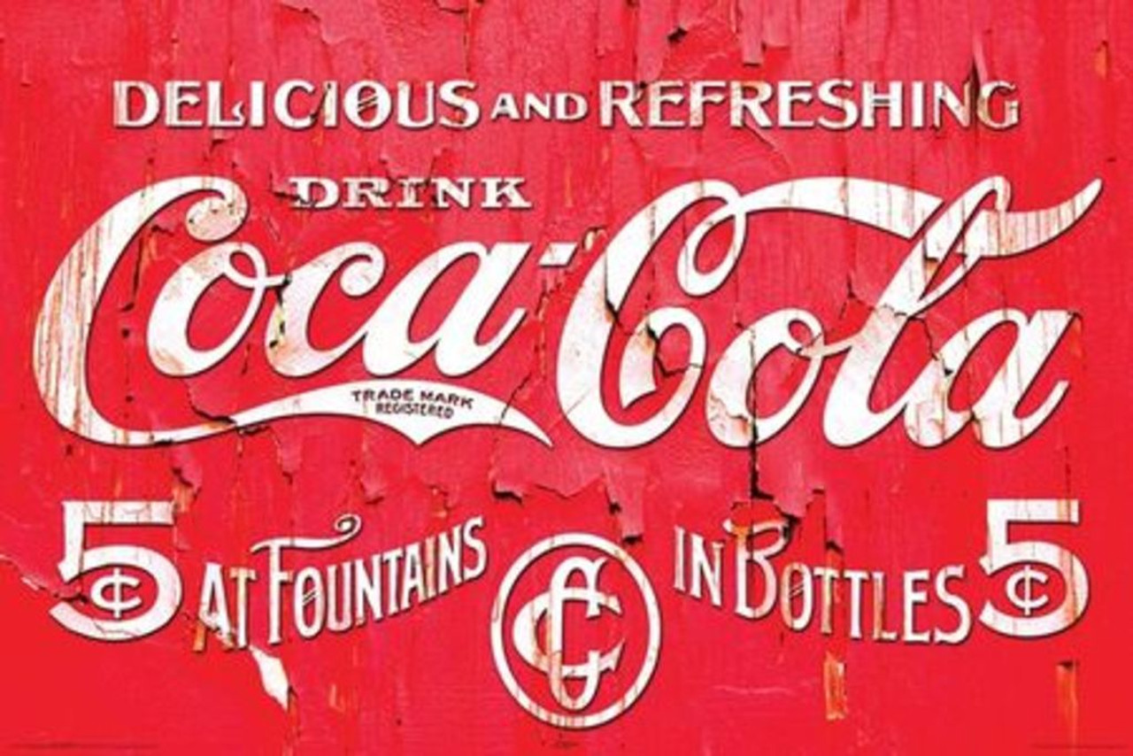 CocaCola Coca Cola 5 Cents Delicious And Refreshing Logo