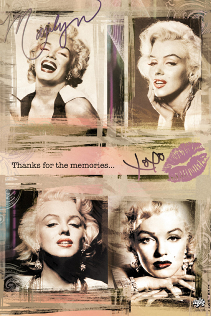 marilyn monroe collage poster