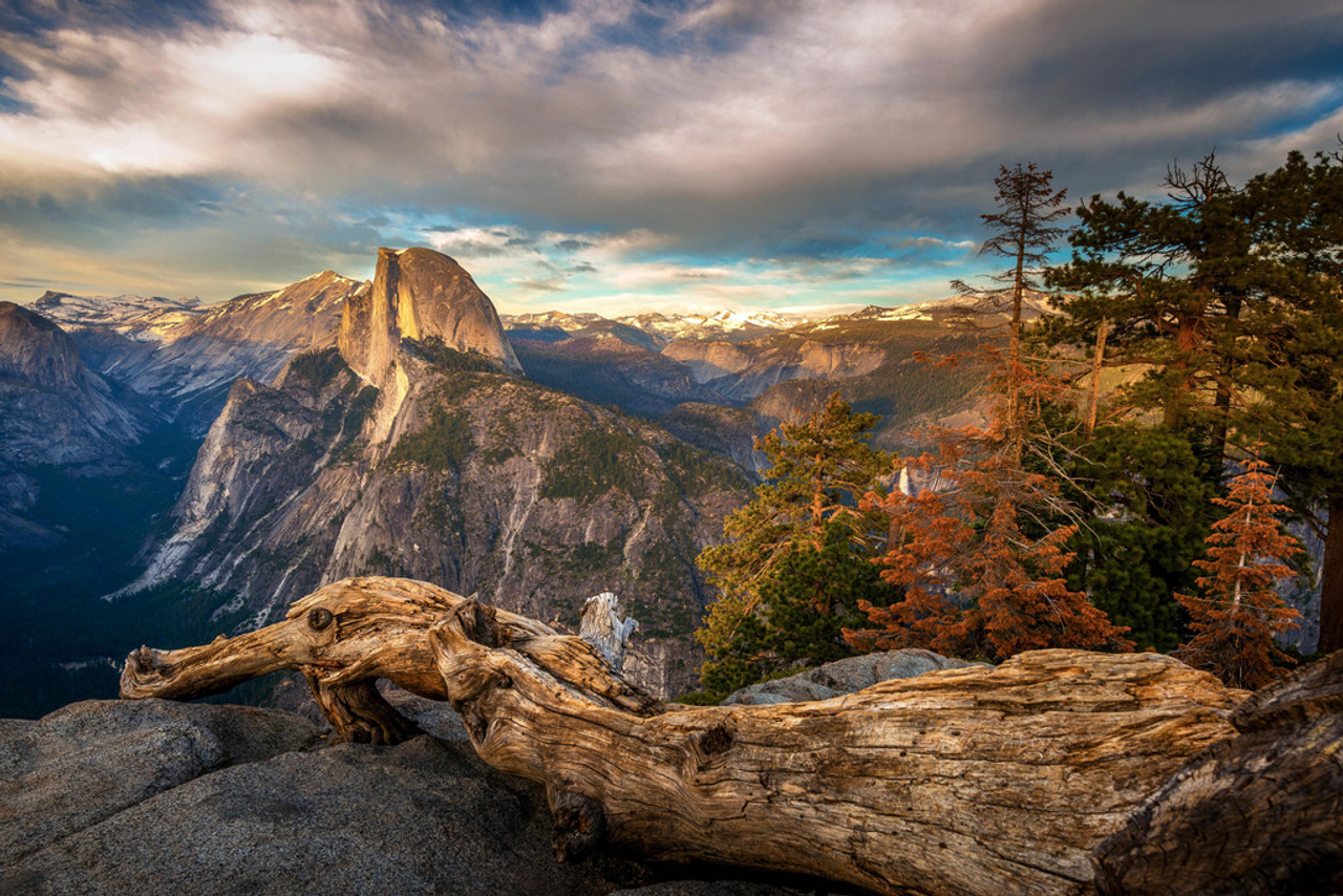 Glacier Point Yosemite Valley Landscape Vista Sunset Photo Cool Wall