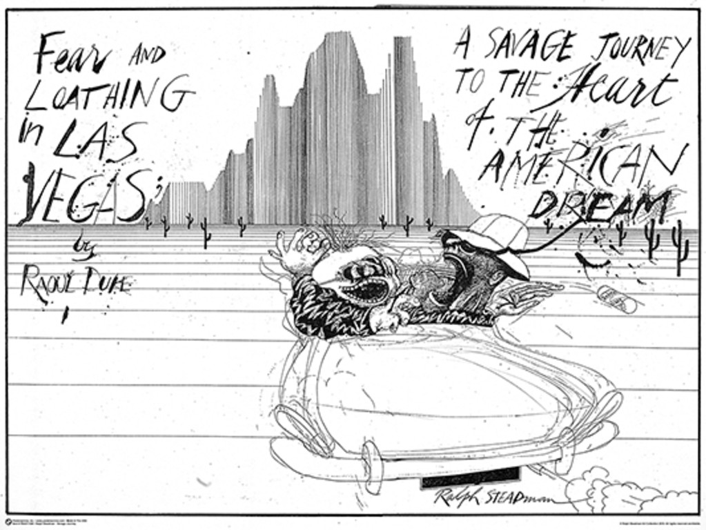 Ralph Steadman Savage Journey Fear And Loathing In Las Vegas Black