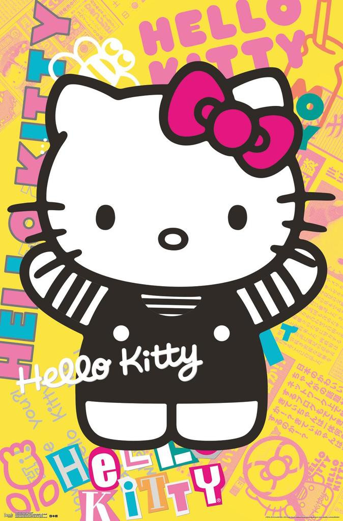Hello Kitty Colorful Character Art Cool Wall Decor Art Print