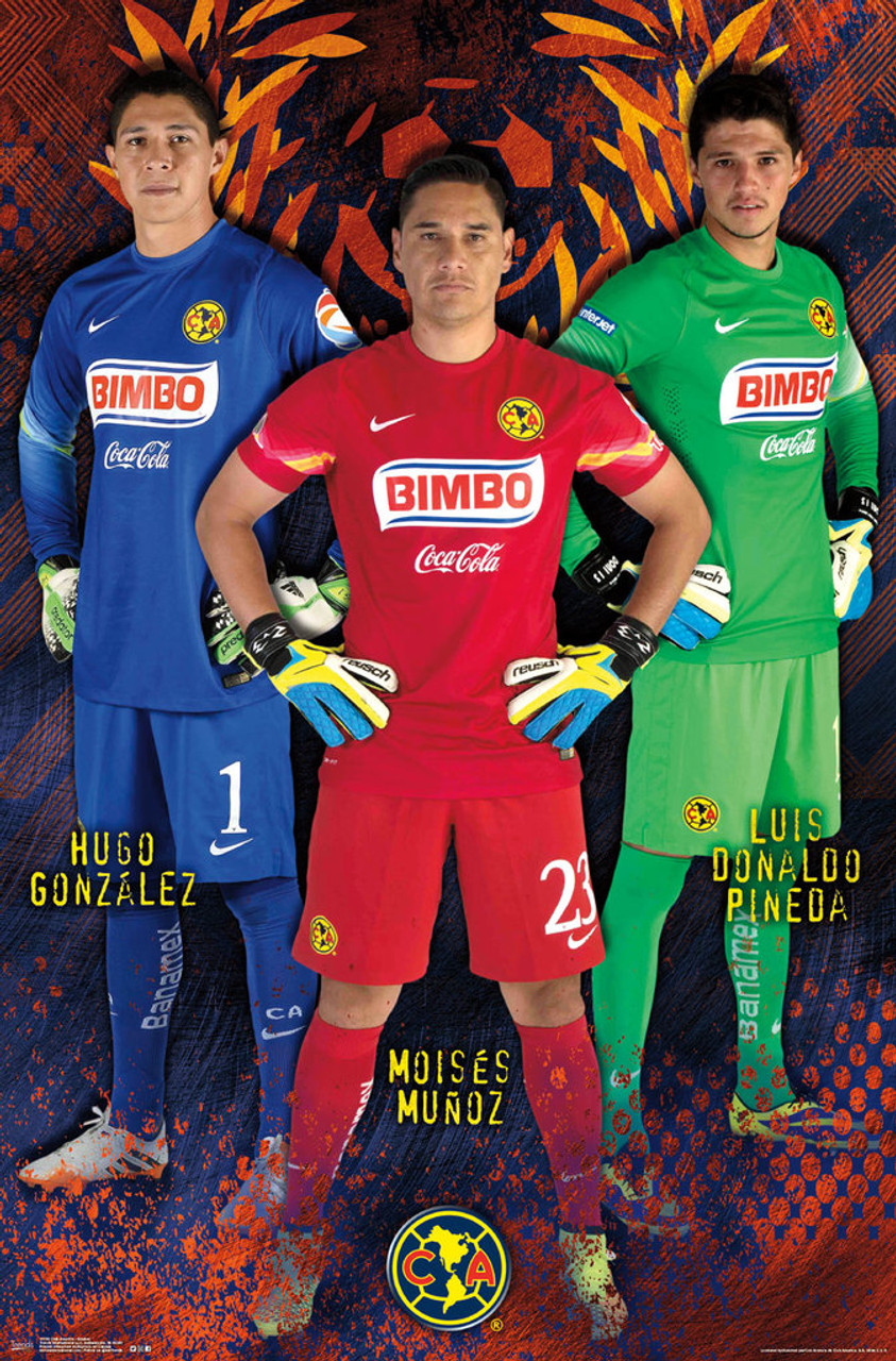 Club America Player Goalies Soccer Futbol Sports Poster 22x34 - Poster  Foundry