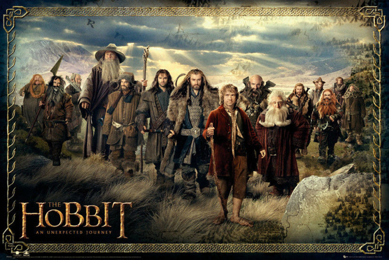 The Hobbit An Unexpected Journey Cast Movie Cool Wall Decor Art Print  Poster 36x24 - Poster Foundry