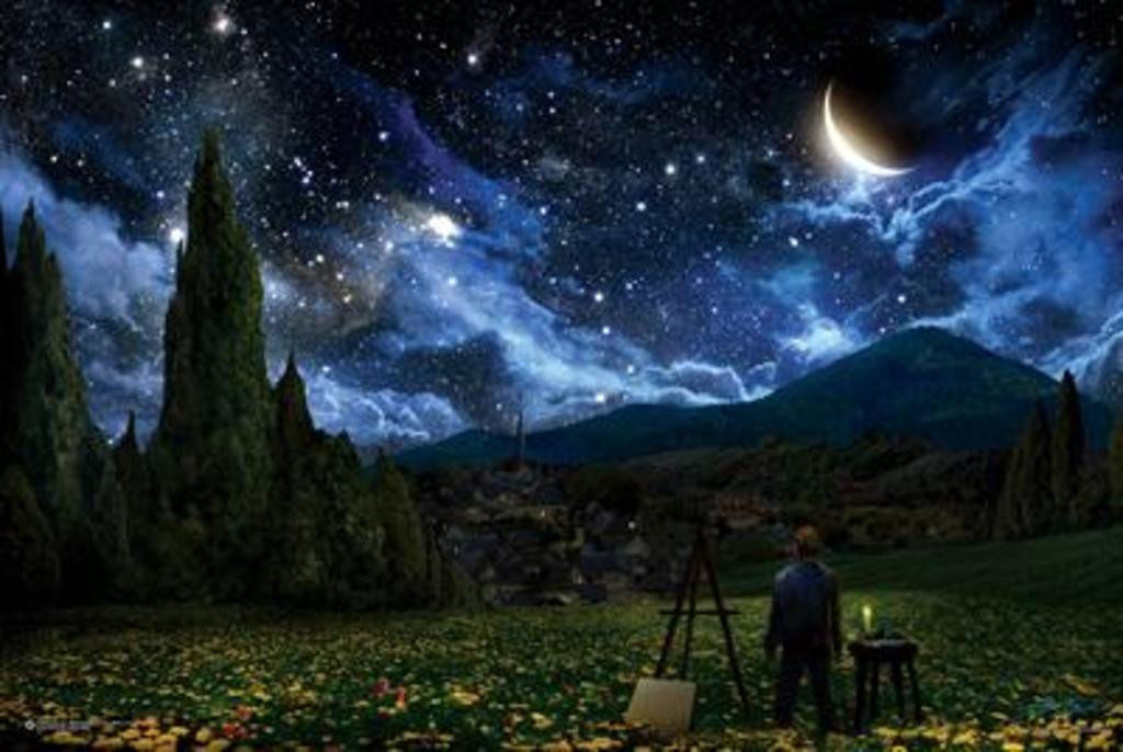 Starry Night Inspiration Photo Photograph Cool Wall Decor Art