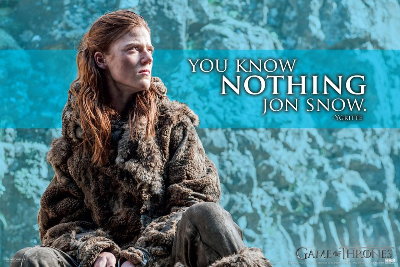 you know nothing jon snow ygritte