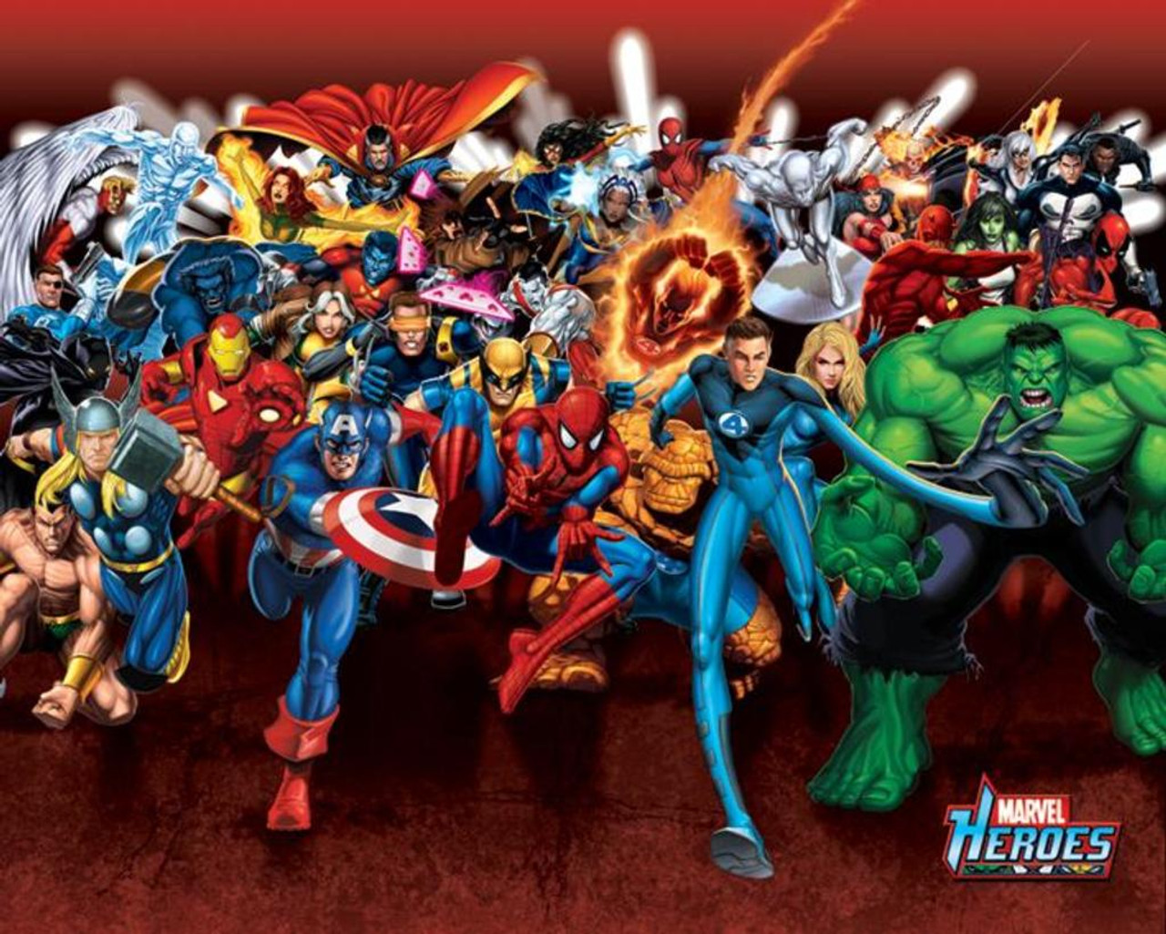 Marvel Heroes Attack Comic Book Cool Wall Decor Art Print Poster