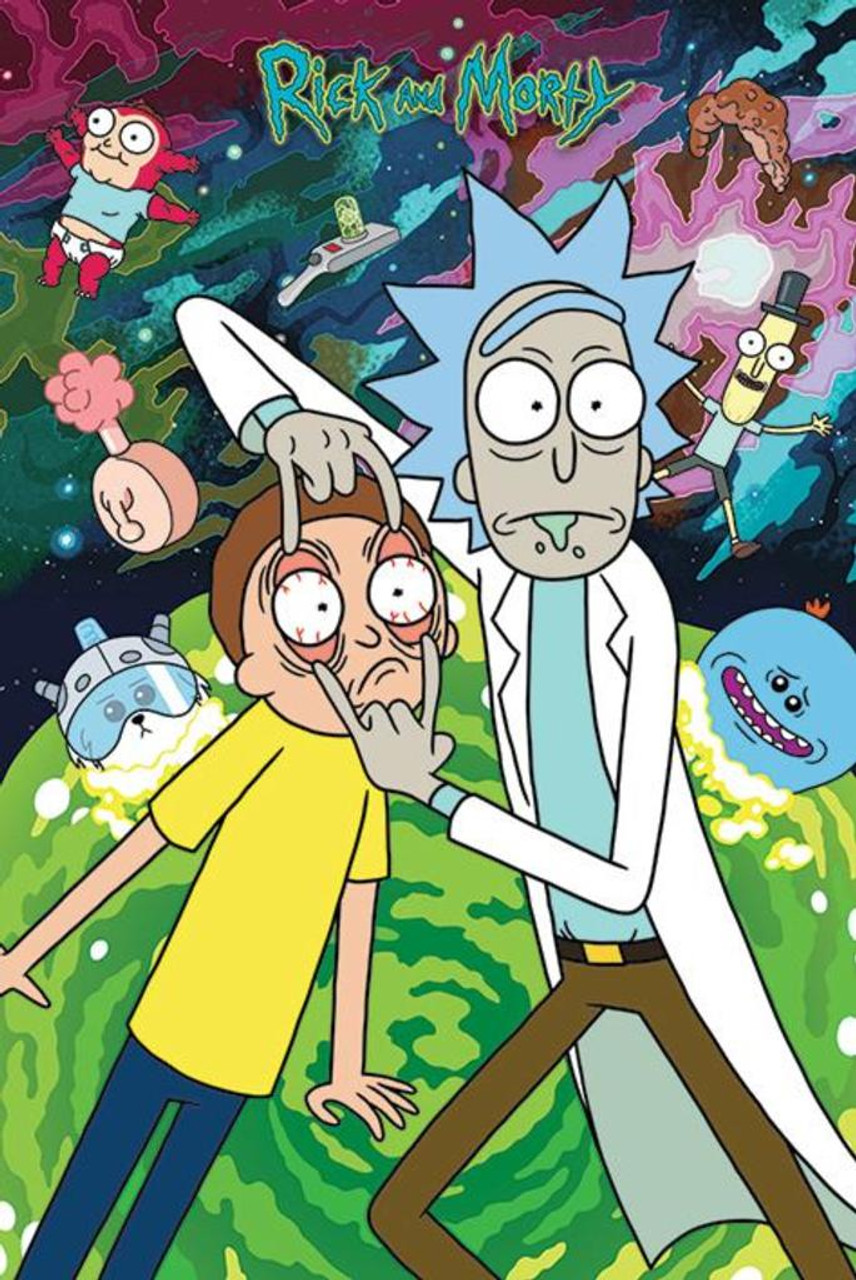Rick And Morty Watch Funny Cartoon Cool Wall Decor Art Print Poster 24x36 Poster Foundry
