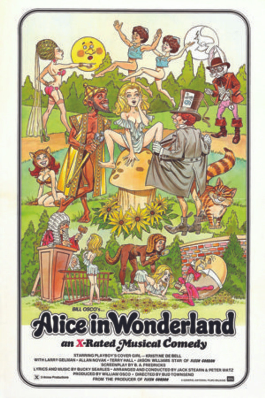 Poster Porn - Alice In Wonderland Classic Adult Porn Film Movie Cool Wall Decor Art Print  Poster 24x36