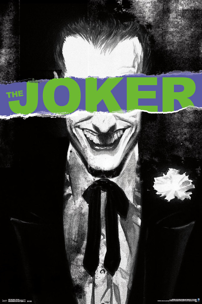 The Joker Censored Comic Book Art Cool Wall Art Print Poster 24x36