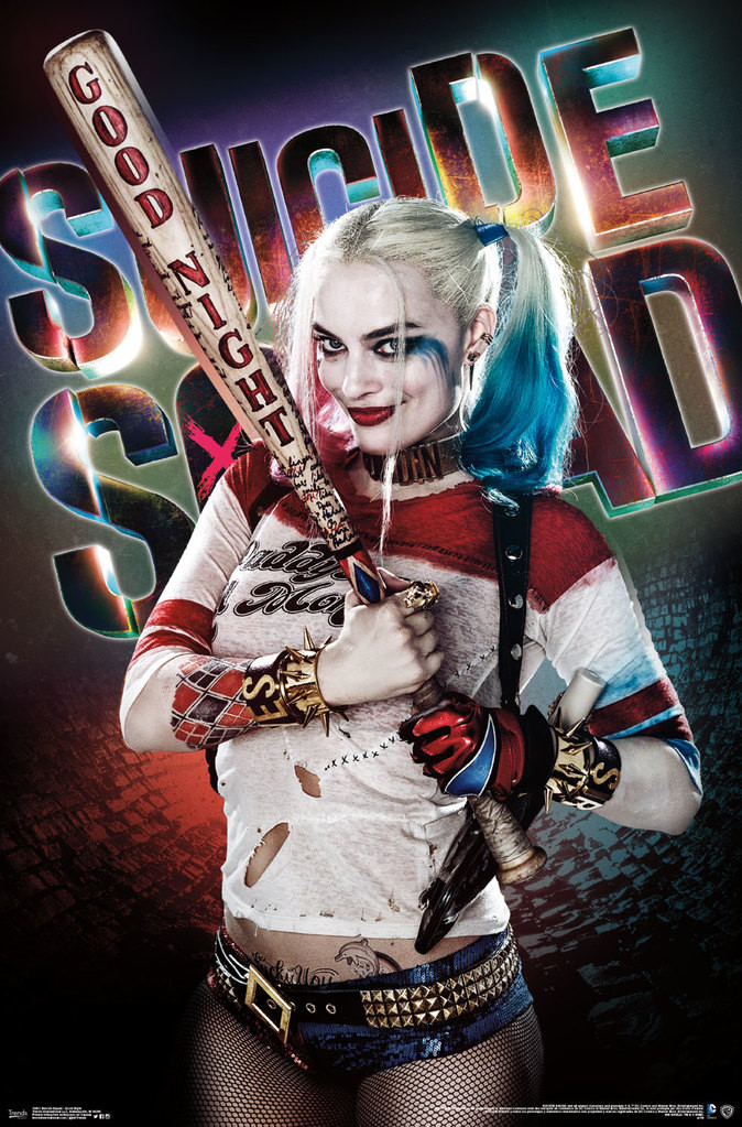 r*a様 Suicide Squad ハーレイ・クイン ホログラムポスター Suicide Squad Good Night Harley Quinn Movie Cool Wall Decor Art