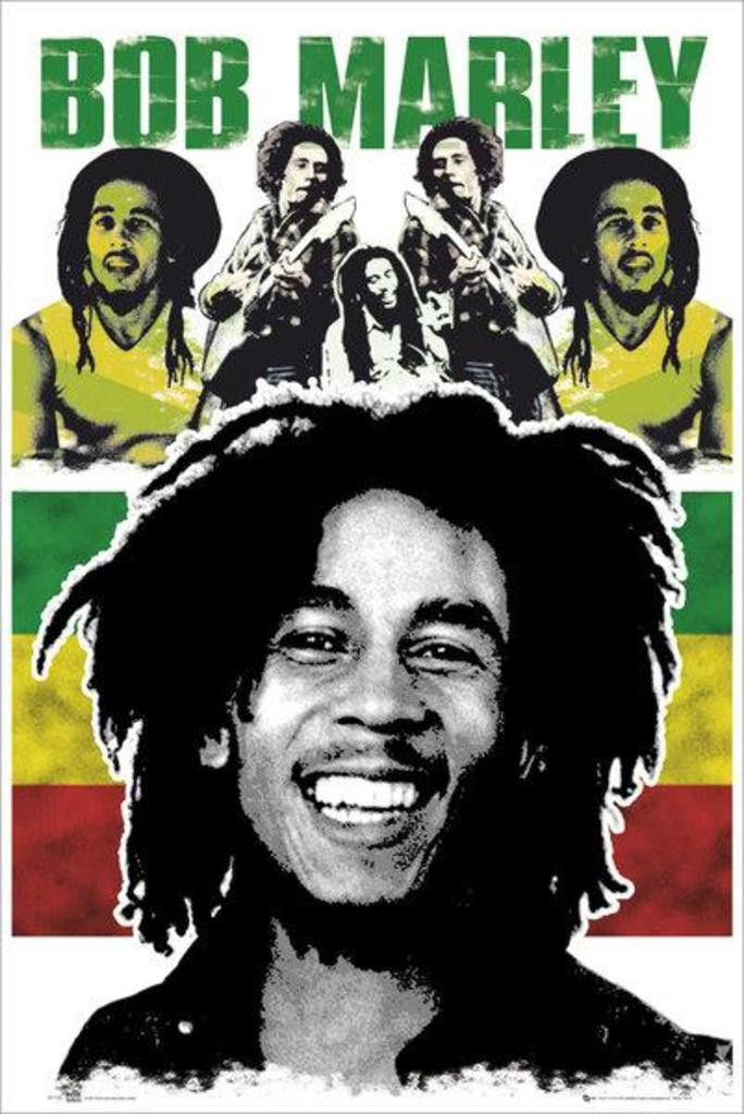 Bob Marley Iron Lion Zion Rasta Music Cool Wall Art Print Poster