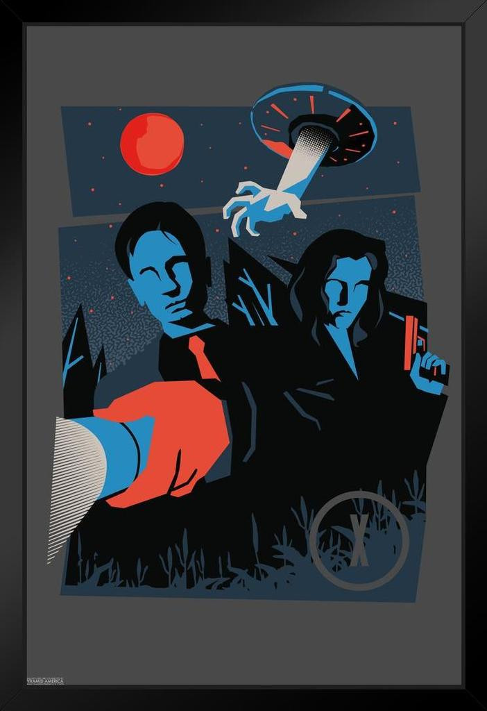 X Files Flashlights Minimalist Fox Mulder Dana Scully TV Show