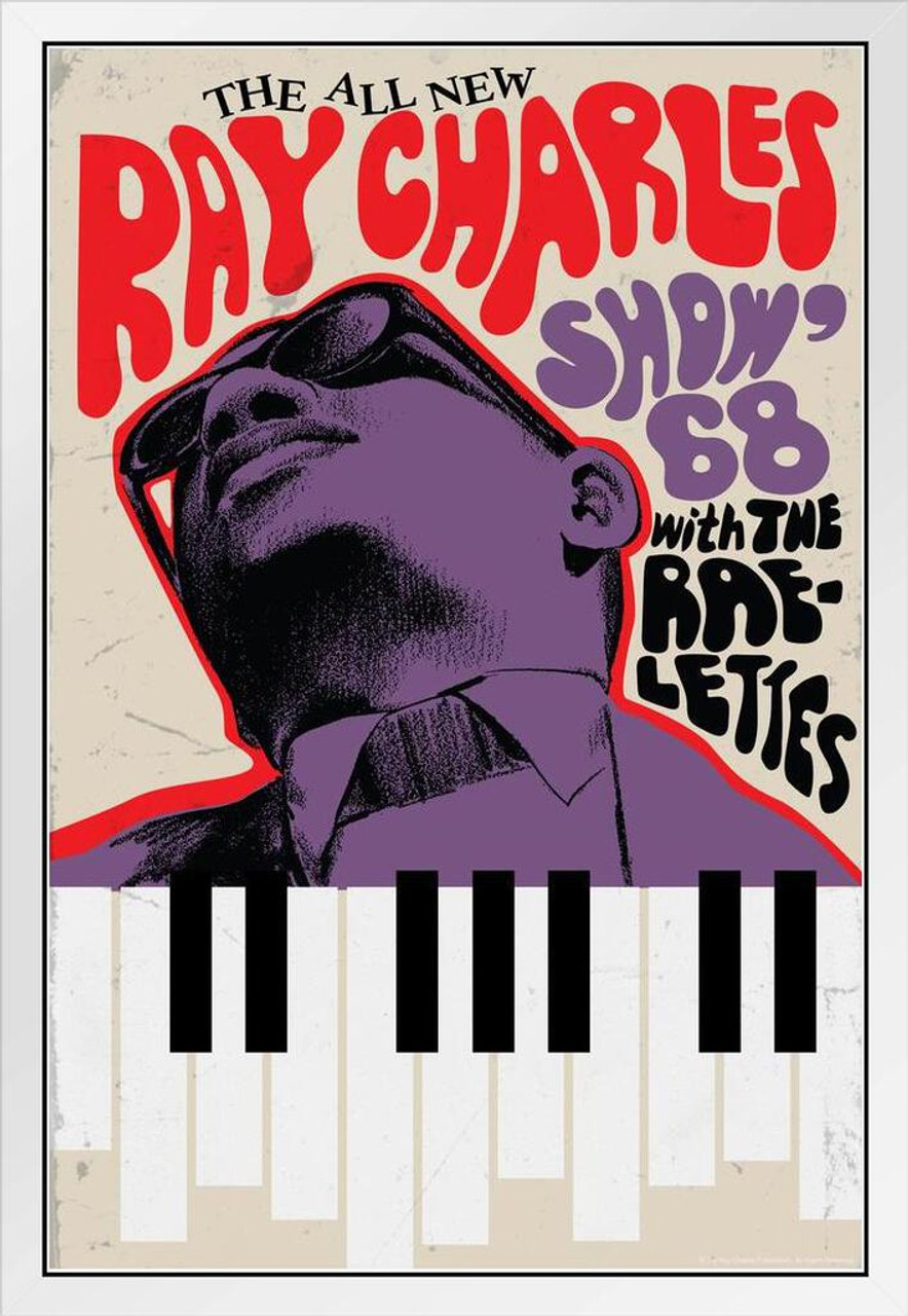 The Ray Charles Show w Raelettes 1968 Concert Music White Wood