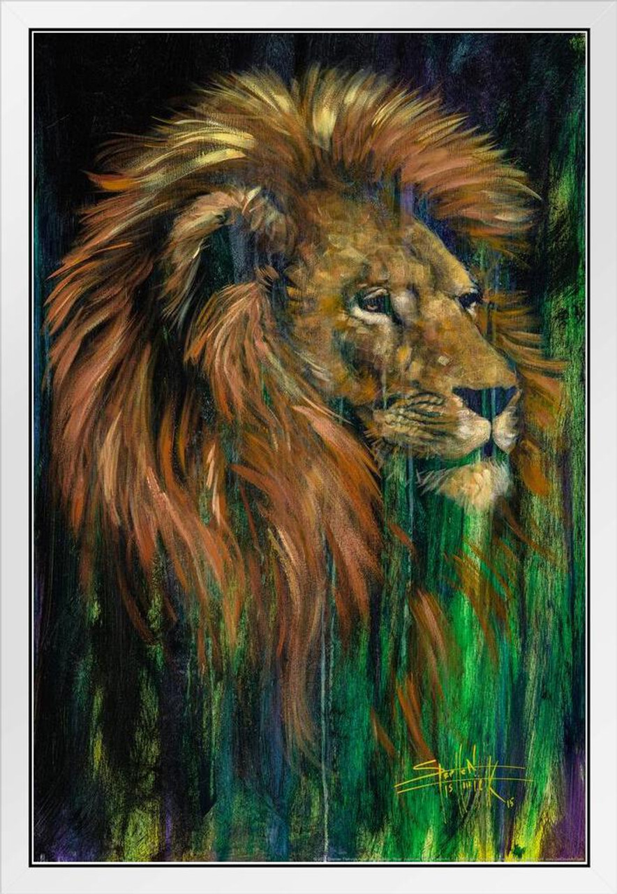 Art Poster Paint Lion